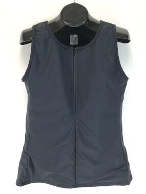 Underworks Sleeveless Compression Swim Top Size XL Chest Binder F2M Half Zip